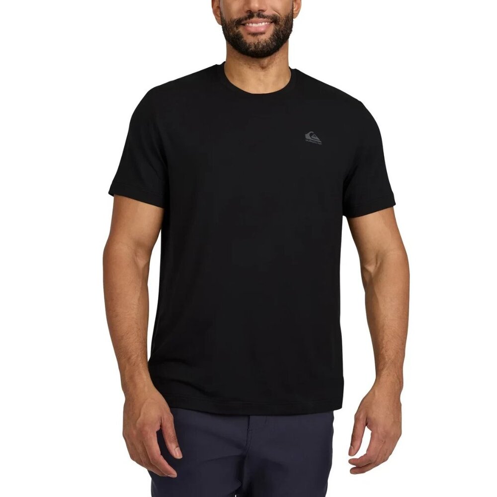 Quiksilver Short-Sleeve Tee Shirt (Black, XX-Large)